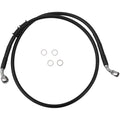 Drag Specialties Extended Length Front Brake Line - XL - Black +6" | 614760-6BLK