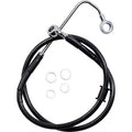 Drag Specialties Brake Line - 15-17 Softail - Black +2" | 618300-2BLK