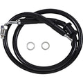 Drag Specialties Brake Line - 18- Softail - Black +4" | 618620-4BLK
