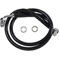 Drag Specialties Brake Line - 18- Softail - Black +6" | 618601-6BLK