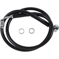 Drag Specialties Brake Line - 18- Softail - Black +10" | 618601-10BLK