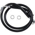 Drag Specialties Brake Line - 18- Softail - Black +6" | 618604-6BLK