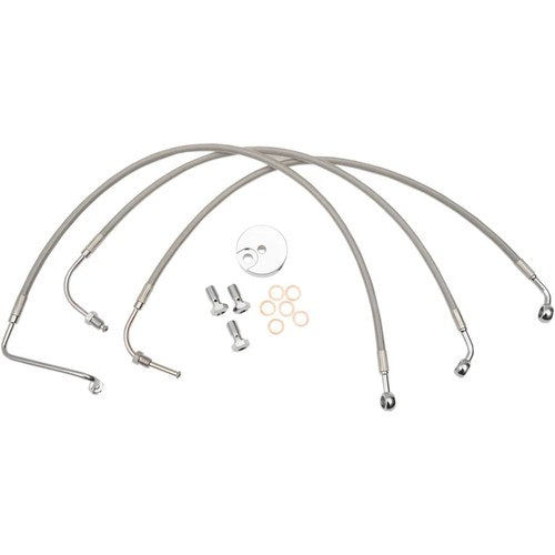 LA Choppers Stainless Steel Front Brake Line - Touring | LA-8005B13