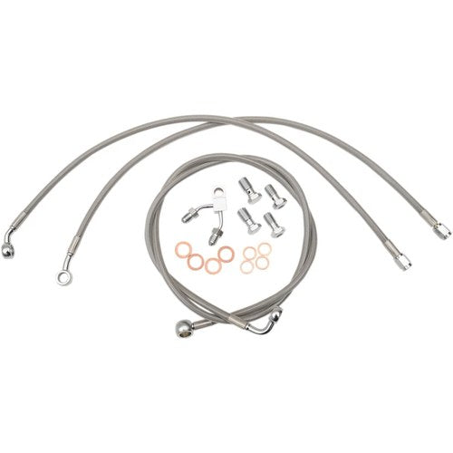 LA Choppers Stainless Steel Front Brake Line - Softail ABS | LA-8150B16