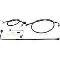 LA Choppers Midnight Braided Brake Line Kit - Softail ABS | LA-8151B19M