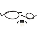 LA Choppers Midnight Braided Brake Line Kit - Sportster ABS | LA-8321B08M