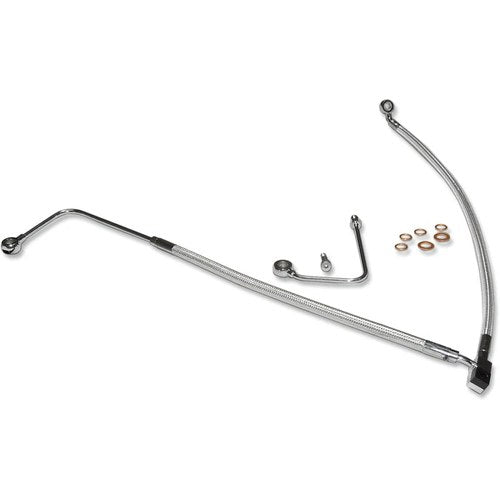 Magnum Lower Brake Line - ABS - Sterling Chromite II - Softail | AS37001