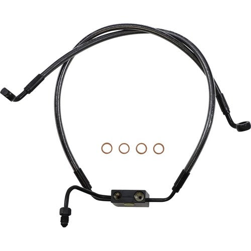 Magnum Lower Brake Line - ABS - Black Pearl - Dyna | AS47006
