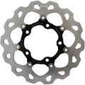 Galfer Wave Brake Rotor - Rear - Black Carrier | DF822FLW