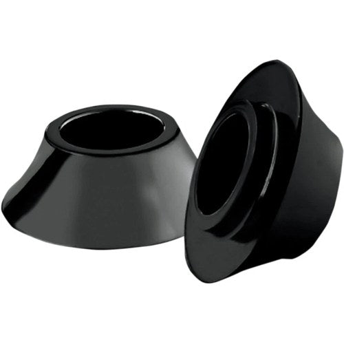 RC Components Wheel Spacers - Front - Black - 00-07 Flh | HD-SPCR-1B