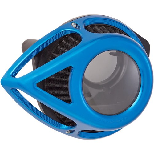 Arlen Ness Air Cleaner Clear Tear 08-16FLT (Blue) 18-903