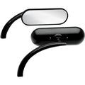 Arlen Ness Oval Mirror - Black - Left | 13-412