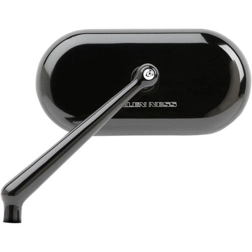 Arlen Ness Oval Mirror - Black - Left | 13-170