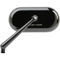 Arlen Ness Oval Mirror - Black - Left | 13-170