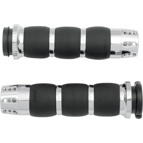 Avon Grips Chrome Gatlin Velvet Air Grips for Tbw | AIR-93-FLY-GAT