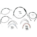 Burly Brand Complete Black Vinyl Handlebar Cable/Brake Line Kit | B30-1007