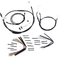Burly Brand Complete Black Vinyl Handlebar Cable/Brake Line Kit | B30-1035