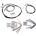 Burly Brand Complete Black Vinyl Handlebar Cable/Brake Line Kit | B30-1033