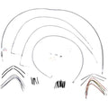 Burly Brand Complete Stainless Braided Handlebar Cable/Brake Line Kit | B30-1053