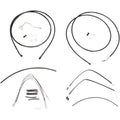 Burly Brand Complete Black Vinyl Handlebar Cable/Brake Line Kit | B30-1116