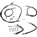 Burly Brand Black Vinyl Jail Bar Cable Kit For 14" Handlebars | B30-1151