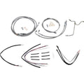 Burly Brand Complete Stainless Braided Handlebar Cable/Brake Line Kit | B30-1157