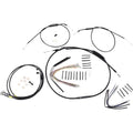Burly Brand Black Vinyl Jail Bar Cable Kit For 14" Handlebars | B30-1196