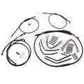Burly Brand Black Vinyl Jail Bar Cable Kit For 12" Handlebars | B30-1190
