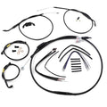 Burly Brand Black Vinyl Jail Bar Cable Kit For 12" Handlebars | B30-1210