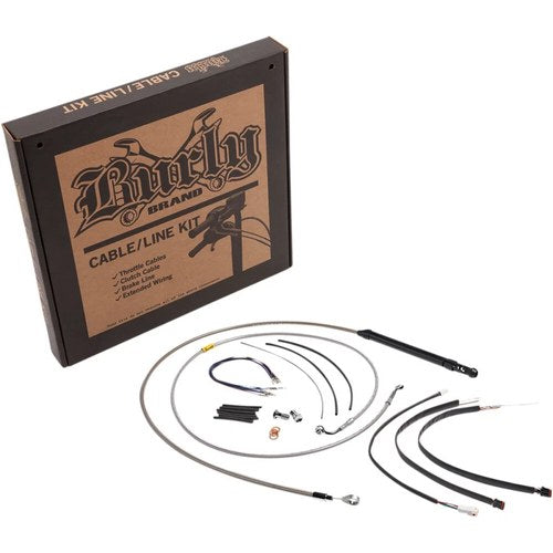 Burly Brand Stainless Steel Control Kit for 16" Gorilla Handlebars | B30-1244