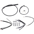Burly Brand Complete Black Vinyl Handlebar Cable/Brake Line Kit | B30-1254