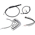 Burly Brand Black Vinyl Jail Bar Cable Kit For 14" Handlebars | B30-1253