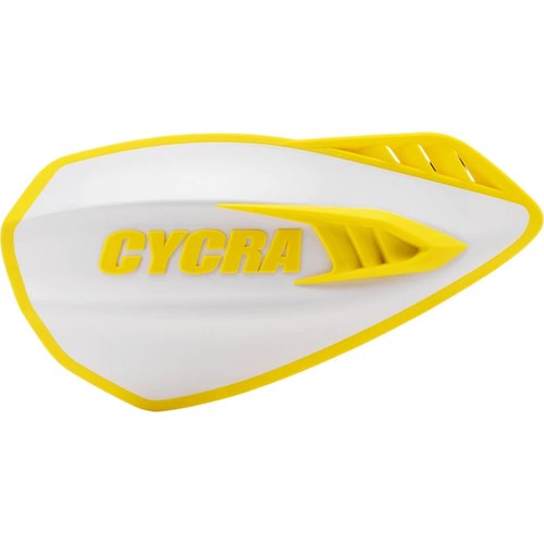 Cycra White/Yellow Cyclone Handguards | 1CYC-0056-234