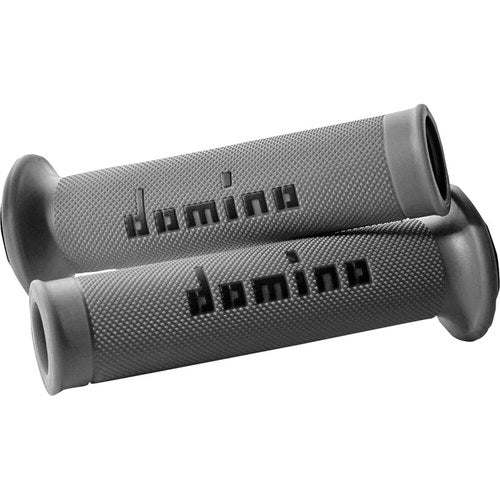 Domino Gray/Black Dual Compound MotoGP Grips | A01041C4052