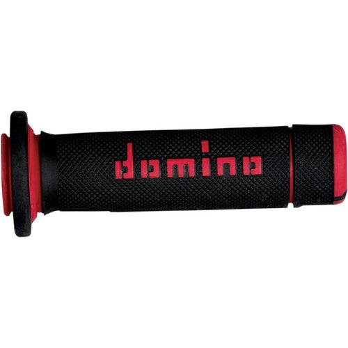 Domino Black/Red ATV Grips | A18041C4240