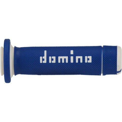 Domino Blue/White ATV Grips | A18041C4648