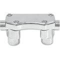Drag Specialties 1-1/2" Chrome Buffalo Risers w/ Top | 0602-0453