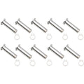Drag Specialties Chrome Brake Lever Pivot Pins for '08 - '19 FL | 74114H3