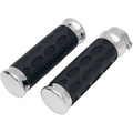 Drag Specialties Chrome/Rubber Hotop Grips | 06300372