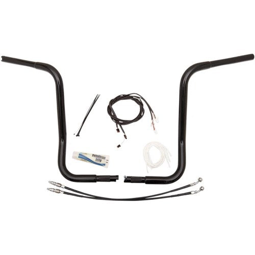 Fat Baggers Black 16" Rounded Top Handlebar Kit | 909516-B