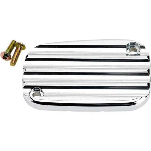 Joker Machine Chrome Finned Front Brake Master Cylinder Cover | 08-002C