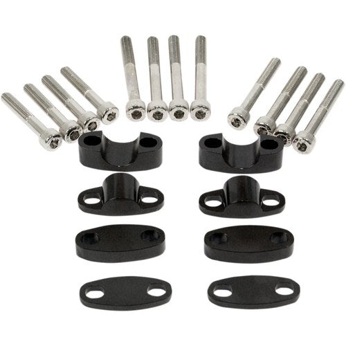 Emgo Black 7/8" Handlebar Riser Kit | 23-09371