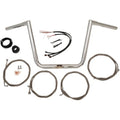 LA Choppers Chrome 13" '17 Fltr Handlebar and Cable Kit | LA-7312KT1-63