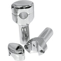 LA Choppers Chrome 4" Smooth Risers for 1-1/4" Handlebars | LA-7406-04