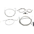 LA Choppers Standard Braided Handlebar Cable/Brake Line Kit | LA-8211KT-16
