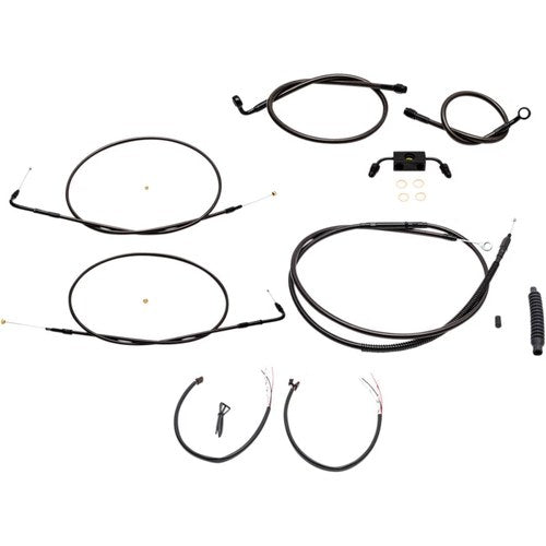 LA Choppers Midnight Cable Kit for Mini Ape Handlebars | LA-8321KT2-08M