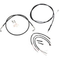 LA Choppers Complete Vinyl Braided Handlebar Cable/Brake Line Kit LA-8153KT2-13B