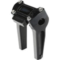 Thrashin Supply Co Black 6" Straight Handlebar Riser w/Gauge Cut Out TSC-6025-1