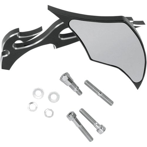 Pro-One Performance Mirror - Flame - Black - Right | 104230B