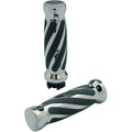 Pro-One Performance Chrome Twisted Rubber Grips for Cable | 490010